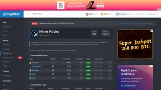 Miner Rocks mining pools | CryptUnit