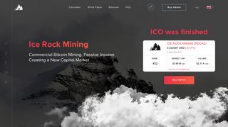 Ice Rock Mining ICO is Going - The Largest Mining Center