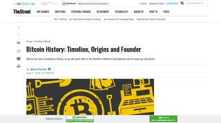 Bitcoin History: Timeline, Origins and Founder - TheStreet