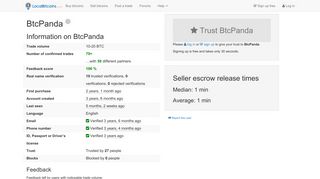 BtcPanda on LocalBitcoins.com