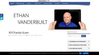 BTCPanda Scam - Ethan Vanderbuilt