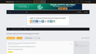 BTCStorm Bitcoin and $ Cloud Mining Free 30 Ghs - The Bitcoin Forum