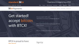 BTCX: Receive payments in bitcoin. Quick, easy and safe