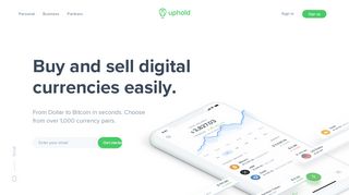 Uphold - Buy, Sell, and Send BTC, XRP, And MORE In Seconds