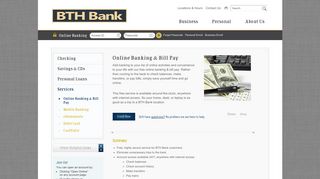 Online Banking & Bill Pay | Tyler, TX - Longview, TX ... - BTH Bank