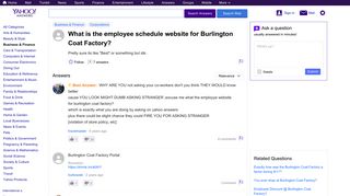 What is the employee schedule website for Burlington Coat Factory ...