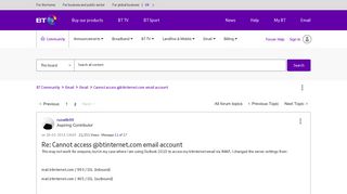 Solved: Cannot access @btinternet.com email account - Page 2 - BT ...