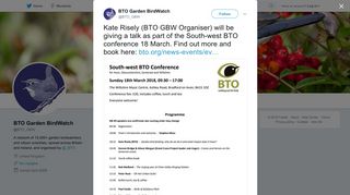 BTO Garden BirdWatch on Twitter: 
