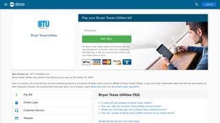 Bryan Texas Utilities (BTU): Login, Bill Pay, Customer Service and ...