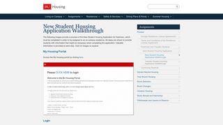 New Student Housing Application Walkthrough - Boston University