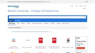 Boston University - College of Engineering | Academic Software ...
