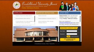 Campus Online Admission System - Bundelkhand University, Jhansi