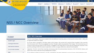 NSS / NCC Overview - Bundelkhand University