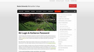 BU Login & Kerberos Password » Metropolitan College | Boston ...