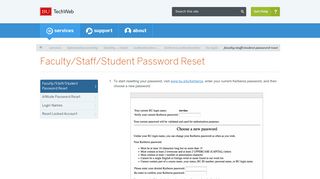 Faculty/Staff/Student Password Reset : TechWeb : Boston University