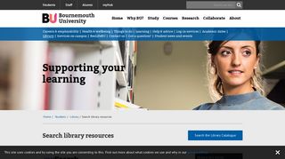Search library resources | Bournemouth University