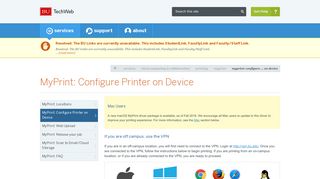 MyPrint: Configure Printer on Device : TechWeb : Boston University