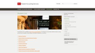 Student Link » Student Accounting Services » Boston University