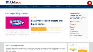 Bubblegum Bingo reviews, real player opinions and review ratings ...