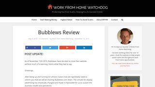 Bubblews Review | Work From Home Watchdog