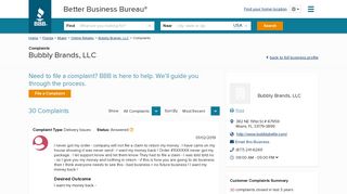 Bubbly Brands, LLC | Complaints | Better Business Bureau® Profile