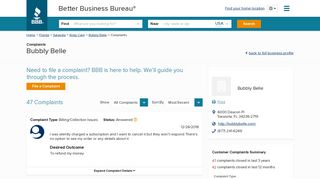 Bubbly Belle | Complaints | Better Business Bureau® Profile