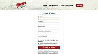 Create Account - Buca di Beppo