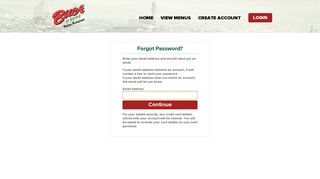 Forgot Password - Buca di Beppo