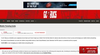 Mobile Ticketing Guide - Official Site of the Tampa Bay Buccaneers