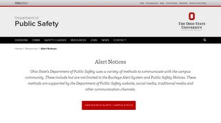 Alert Notices | Department of Public Safety