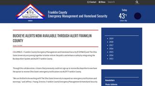 Emergency Management and Homeland Security - Buckeye Alerts ...
