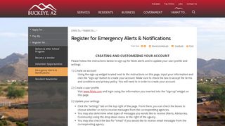 Register for Emergency Alerts & Notifications | City of Buckeye