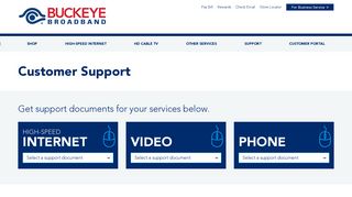 Buckeye Broadband Customer Support Documents, Numbers ...