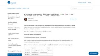 Change Wireless Router Settings – MetaGeek Support