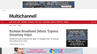 Buckeye Broadband Debuts 'Express Streaming Video' - Multichannel