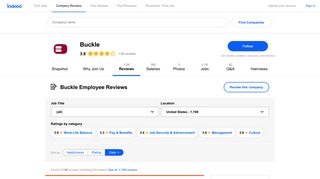 Buckle Employee Reviews - Indeed