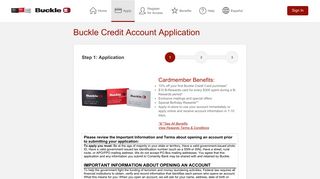 Buckle Credit Card - Buckle Credit Account Application - Comenity