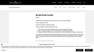 Buckle Guest Loyalty at West Town Mall - A Shopping Center in ...