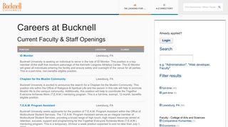Bucknell Jobs - Bucknell University