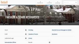 Faculty & Staff Resources | Bucknell University