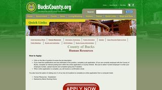 Job Requisitions - Bucks County