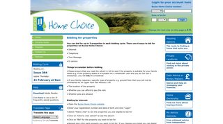 Bidding for properties - Bucks Home Choice