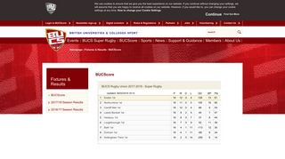 BUCScore - British Universities & Colleges Sport
