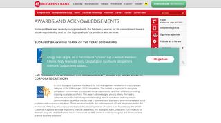 Awards and acknowledgements - Budapest Bank Zrt.