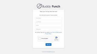 Buddy Punch Signup