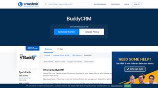 BuddyCRM Reviews, Pricing and Alternatives | Crozdesk