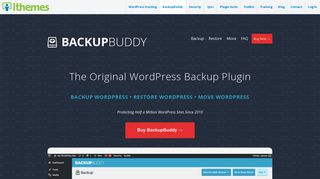 WordPress Backup Plugin | BackupBuddy from iThemes