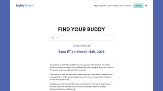 Find Your Buddy - Buddy Project
