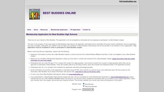 Membership Application -Instructions - Best Buddies Online