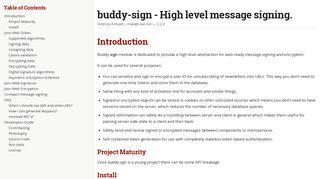 buddy-sign - High level message signing.